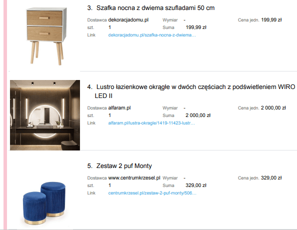 Profesjonalne projektowanie wnętrz, portfolio Moniki Grali, oferta dla klientów indywidualnych.