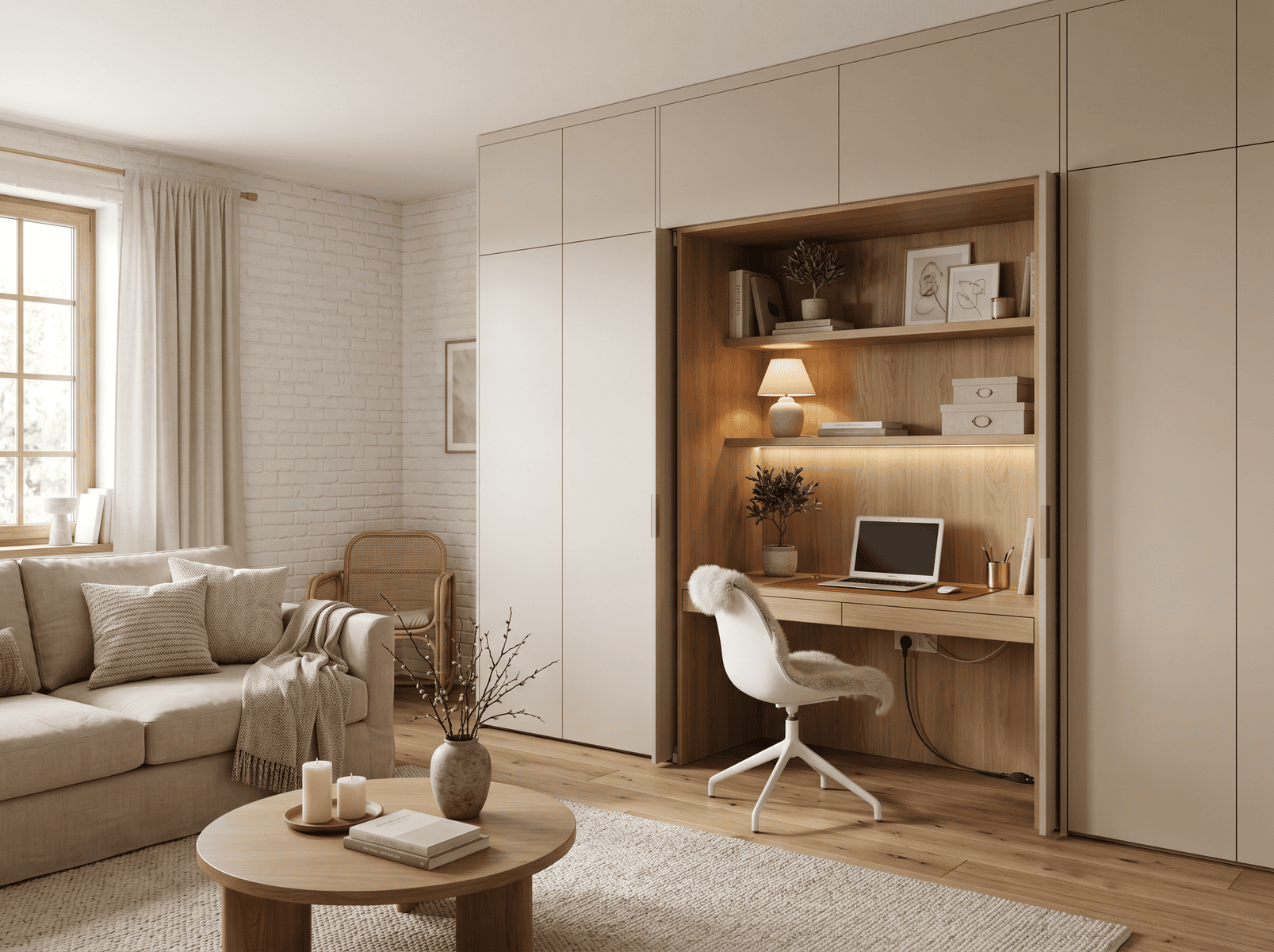 Jak sprytnie ukryć pralkę, spiżarnię i szafy? Drzwi ukryte i systemy pocket doors